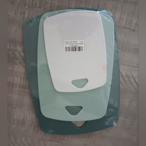 Set of Three Cutting Boards in White and Green